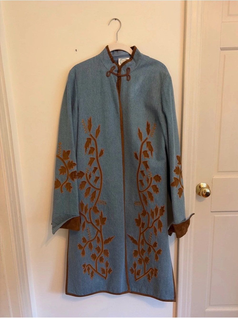 Vintage Isabella’s Journey Blue Denim Long Coat